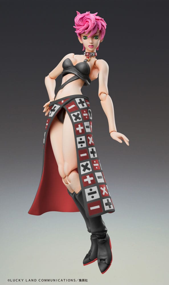 JoJo's bizarre avontuur deel 5 Superactie-actiefiguur Chozokado Trish Una Black Ver. 15 cm