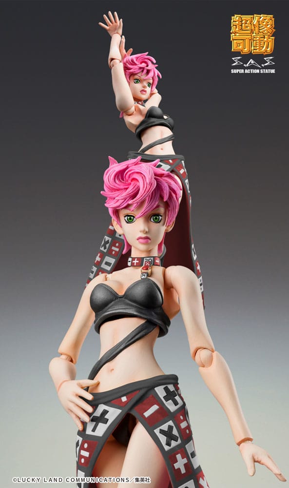JoJo's bizarre avontuur deel 5 Superactie-actiefiguur Chozokado Trish Una Black Ver. 15 cm