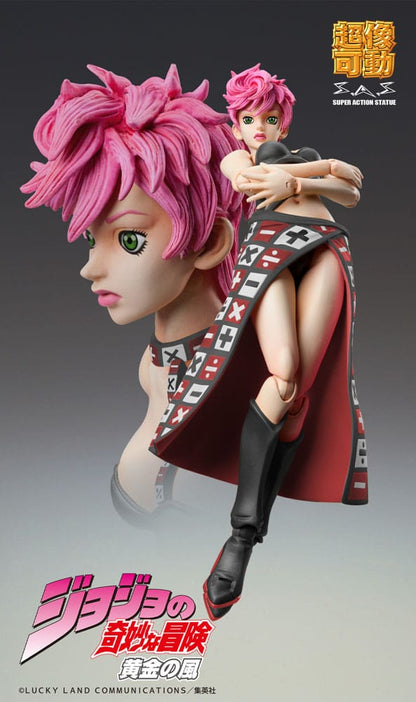 JoJo's bizarre avontuur deel 5 Superactie-actiefiguur Chozokado Trish Una Black Ver. 15 cm
