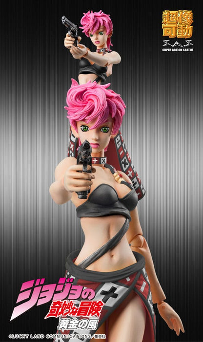 JoJo's bizarre avontuur deel 5 Superactie-actiefiguur Chozokado Trish Una Black Ver. 15 cm