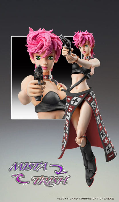 JoJo's bizarre avontuur deel 5 Superactie-actiefiguur Chozokado Trish Una Black Ver. 15 cm