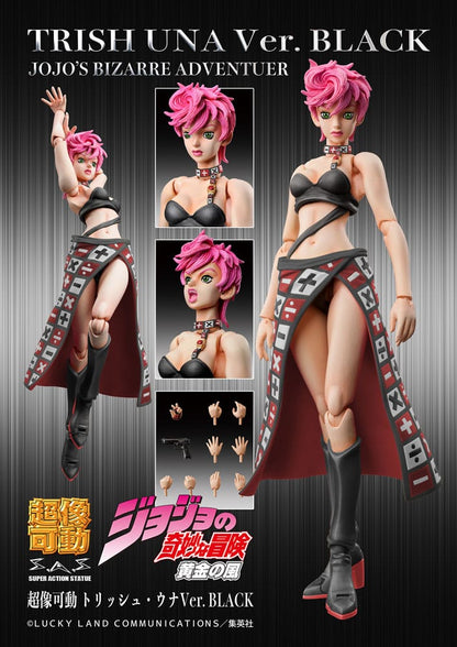 JoJo's bizarre avontuur deel 5 Superactie-actiefiguur Chozokado Trish Una Black Ver. 15 cm