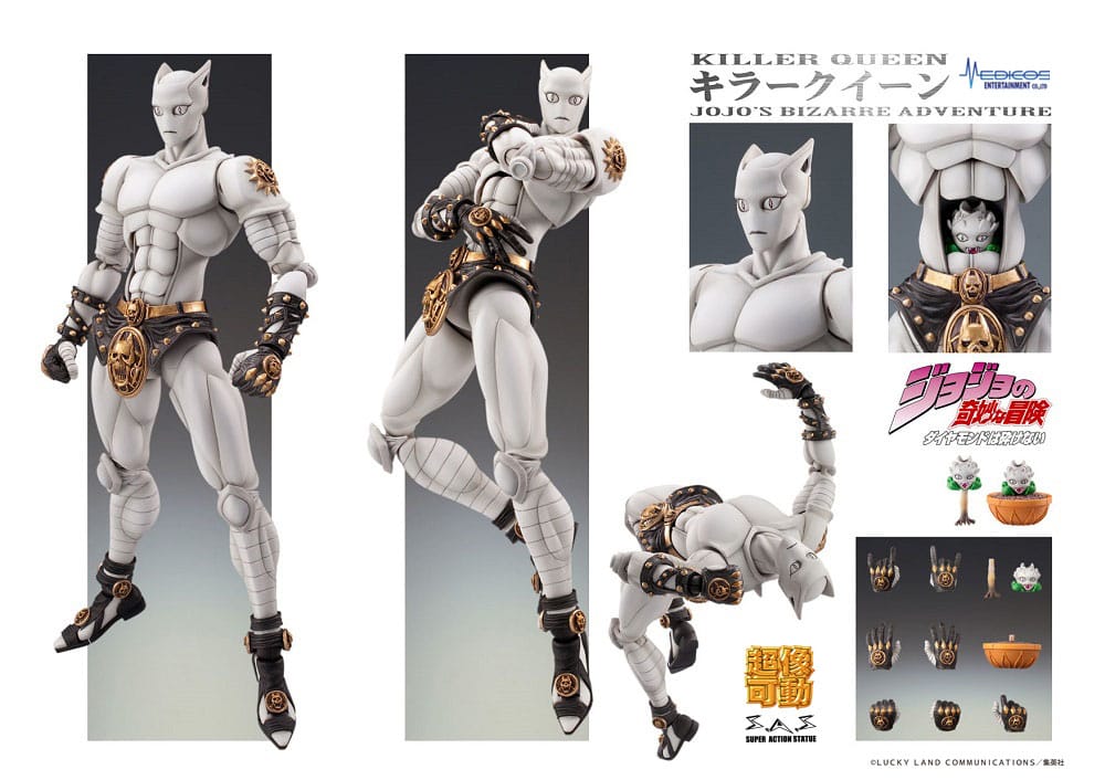 JoJo's Bizarre Adventure: Diamond Is Unbreakable Superactie-actiefiguur Chozokado (Killer Queen) 16 cm