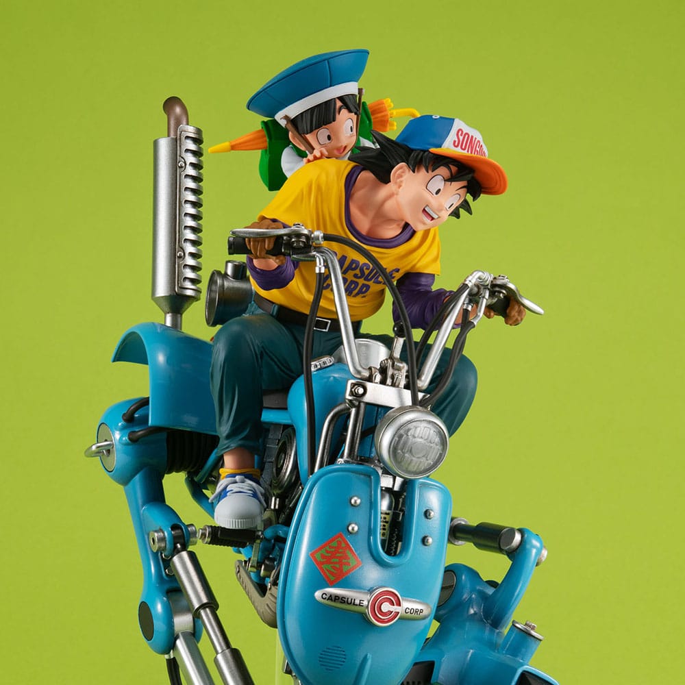 Dragonball Z Desktop Real McCoy EX PVC Diorama Son Goku &amp; Son Gohan &amp; Robot met twee benen 20 cm