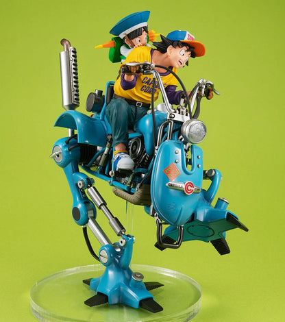 Dragonball Z Desktop Real McCoy EX PVC Diorama Son Goku &amp; Son Gohan &amp; Robot met twee benen 20 cm