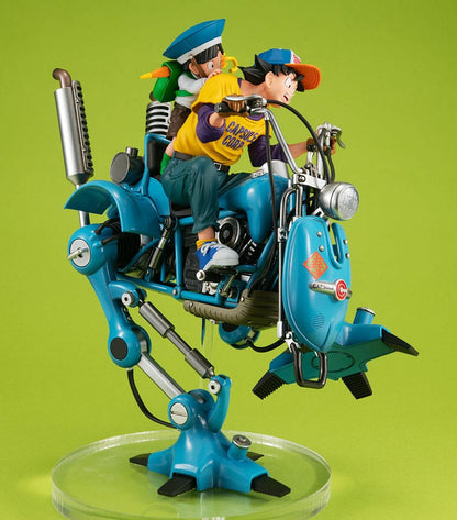 Dragonball Z Desktop Real McCoy EX PVC Diorama Son Goku &amp; Son Gohan &amp; Robot met twee benen 20 cm