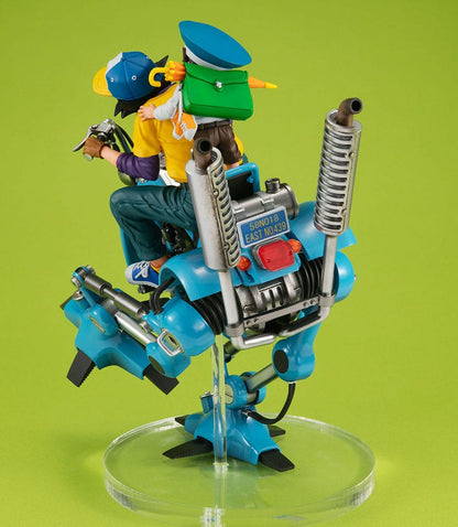 Dragonball Z Desktop Real McCoy EX PVC Diorama Son Goku &amp; Son Gohan &amp; Robot met twee benen 20 cm