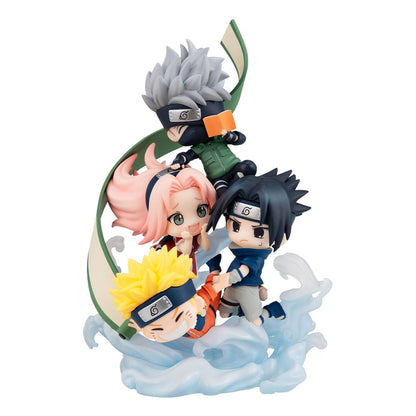 Naruto Shippuden Figunity PVC Mini -standbeeld verzamelt hier, Team 7 13 cm (met geschenk)