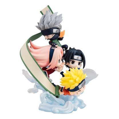 Naruto Shippuden Figunity PVC Mini -standbeeld verzamelt hier, Team 7 13 cm (met geschenk)