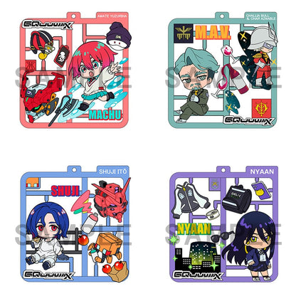 Mobile Suit Gundam GQuuuuuX Plat Collection sleutelhangerassortiment (4)