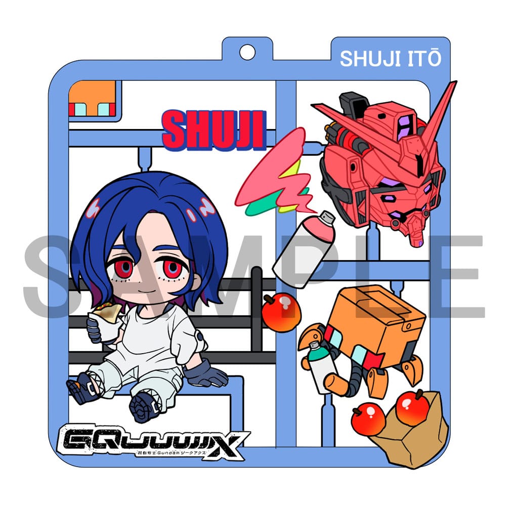 Mobile Suit Gundam GQuuuuuX Plat Collection sleutelhangerassortiment (4)