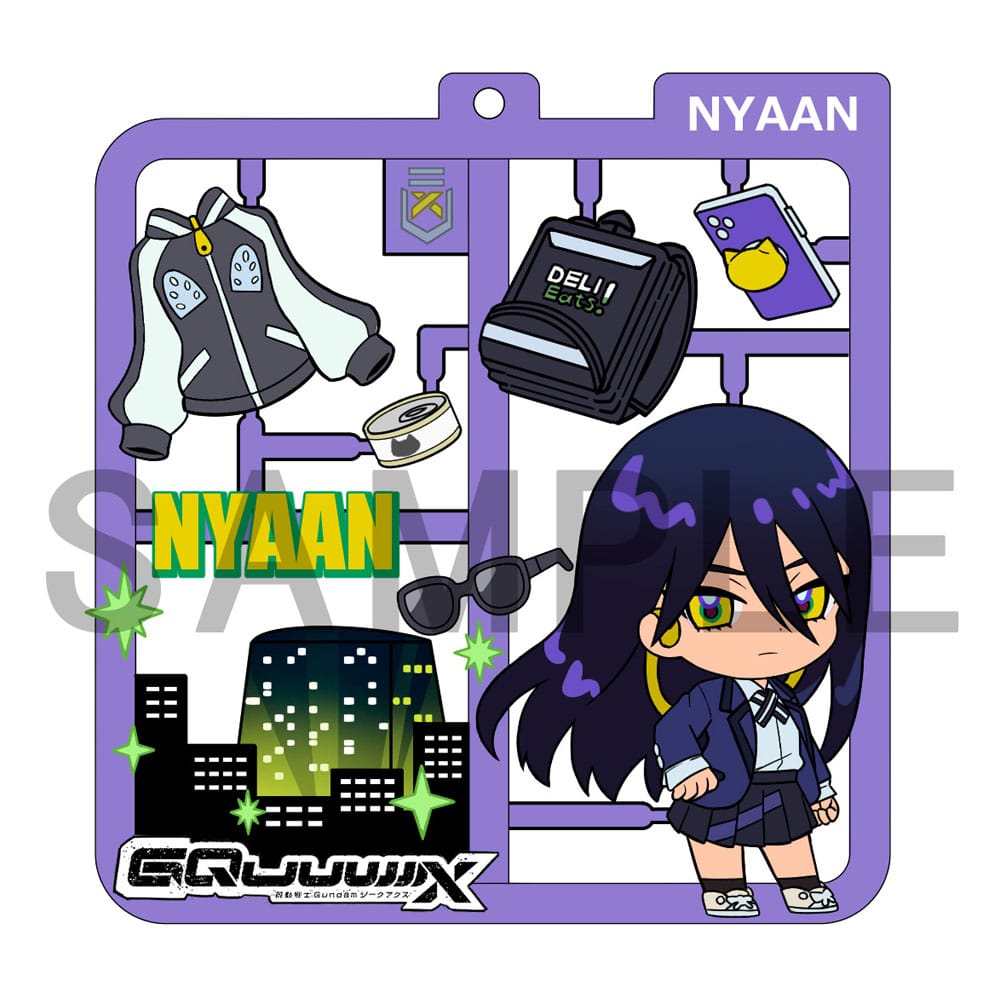 Mobile Suit Gundam GQuuuuuX Plat Collection sleutelhangerassortiment (4)