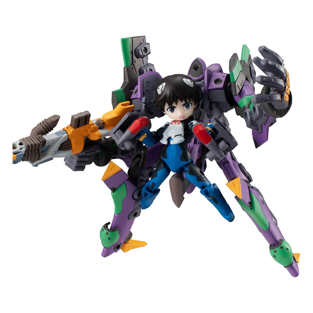 Evangelion Desktop Legerfiguur Shinji Ikari & Evangelion No. 1 Nieuwe Theatrale Editie 15 cm