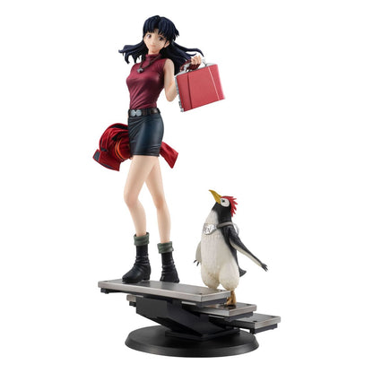 Herbouw van Evangelion Gals PVC-beeld Misato Katsuragi & Pen Pen 25 cm