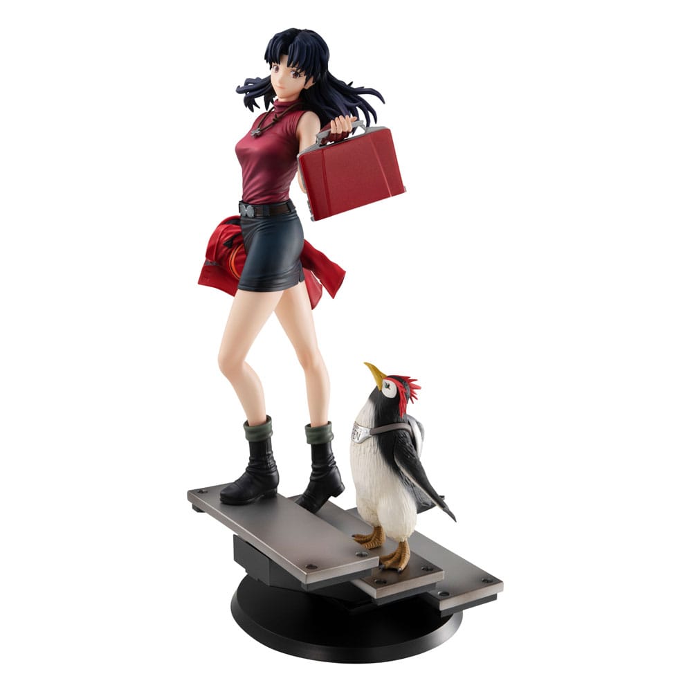 Herbouw van Evangelion Gals PVC-beeld Misato Katsuragi & Pen Pen 25 cm