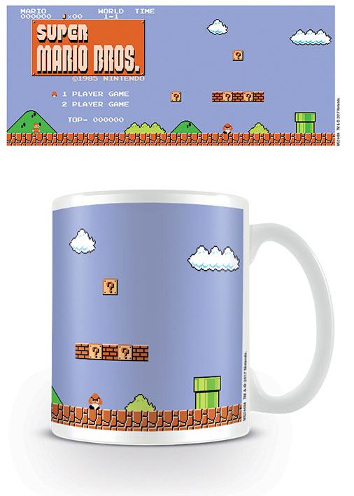 Super Mario Bros. Mug retro titel
