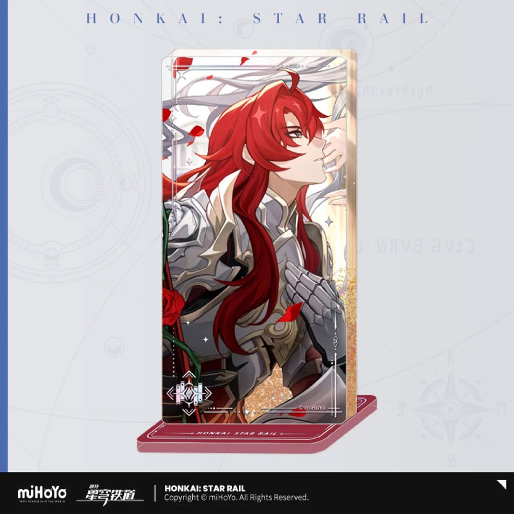 Honkai: Star Rail Light Cone Acryl Ornament met Glitters: Argenti An Instant Before a Gaze 15 cm