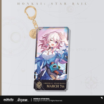 Honkai: Star Rail -personage Acryl Keychain 7 maart 9 cm