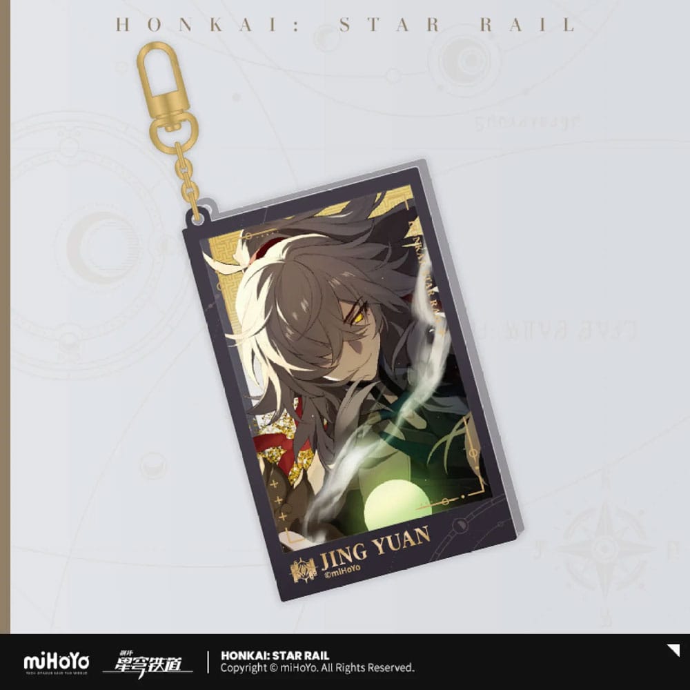 Honkai: Star Rail Countdown Departure Series Acryl sleutelhanger Jing Yuan Glitter 9 cm