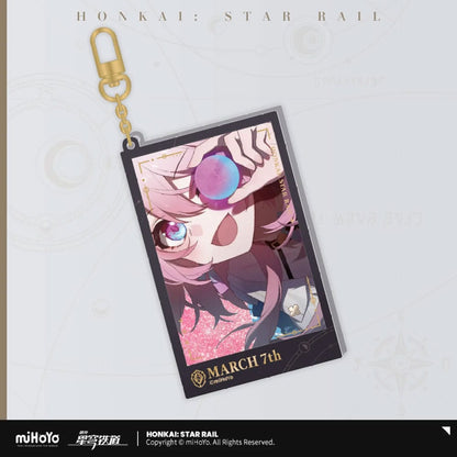 Honkai: Star Rail Countdown Departure Series Acryl sleutelhanger 7 maart Glitter 9 cm