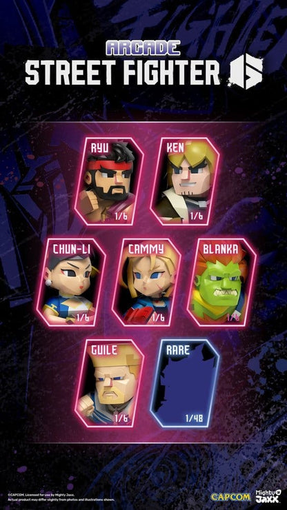 Arcade: Capcom Street Fighter Series 4 inch vinylfiguur blindbox-display (6)
