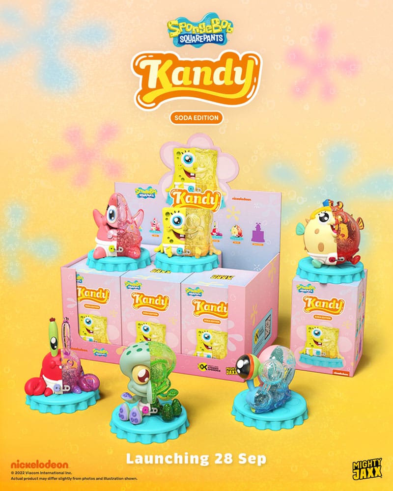 SpongeBob SquarePants Blind Box Kandy X Jason Freeny Collection SpongeBob (Soda Edition) Display (6)