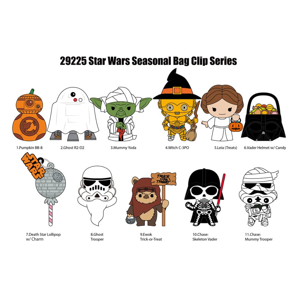 Star Wars 3D PVC-tasclips Halloween-display (24)