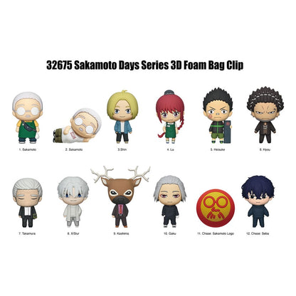 Sakamoto Days 3D Foam Bag Clips Serie 2 Display (24)