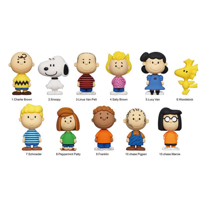 Peanuts 3D PVC Zakclips Snoopy Serie 1 Display (24)