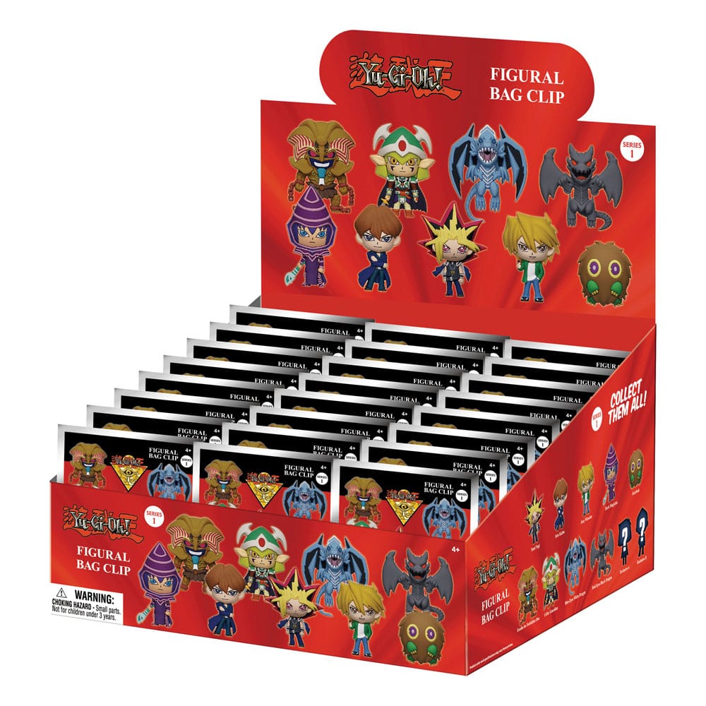 Yu-Gi-OH 3D PVC Bag Clips Series 1 Display (24)