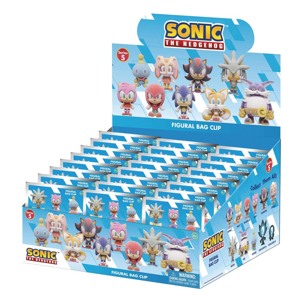 Sonic the Hedgehog PVC Tasclips Massaal Serie 5 Display (24)