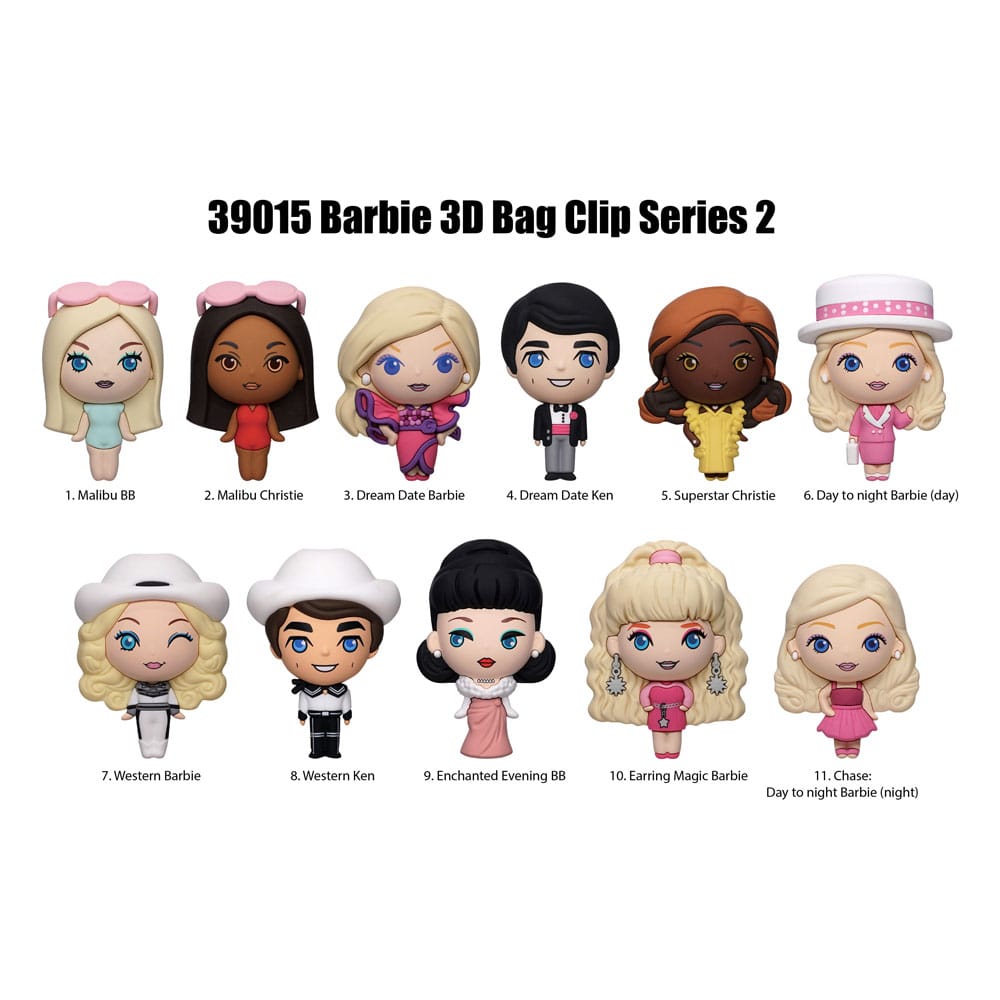 Barbie 3D Foam Tasclips Serie 2 Display (24)