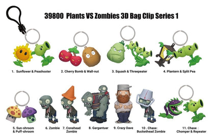 Plants vs. Zombies 3D-schuimzakclips Serie 1-display (24)