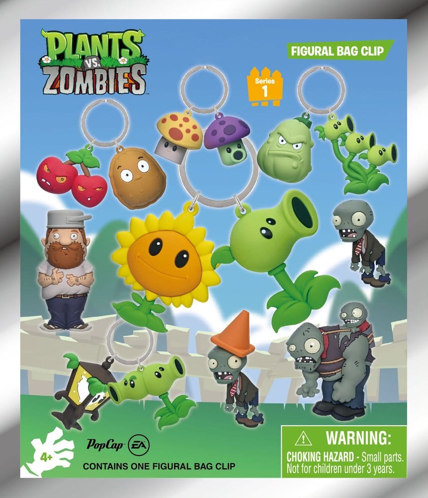 Plants vs. Zombies 3D-schuimzakclips Serie 1-display (24)