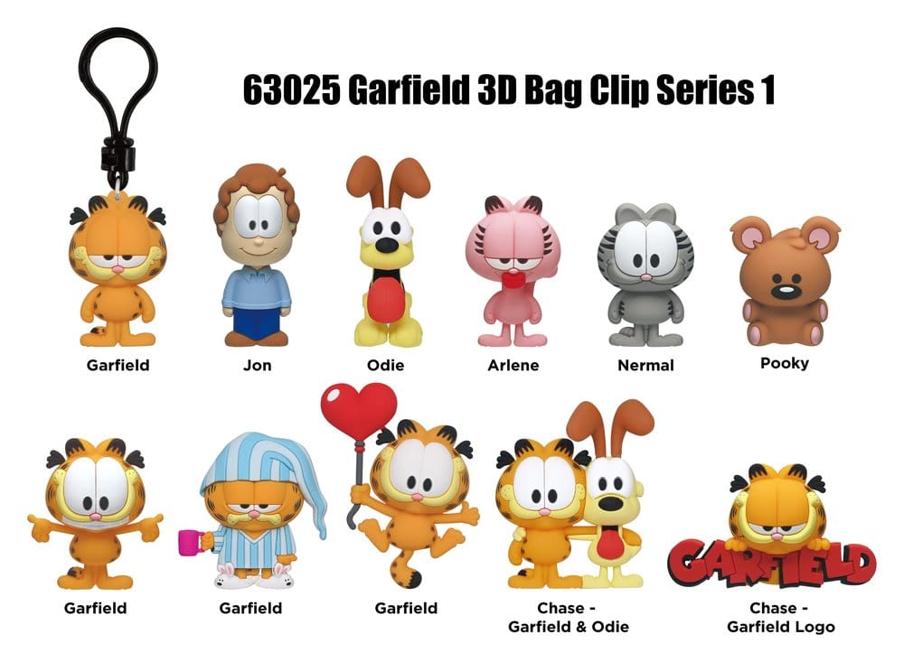 Garfield 3D Foam Tasclips Serie 1 Display (24)