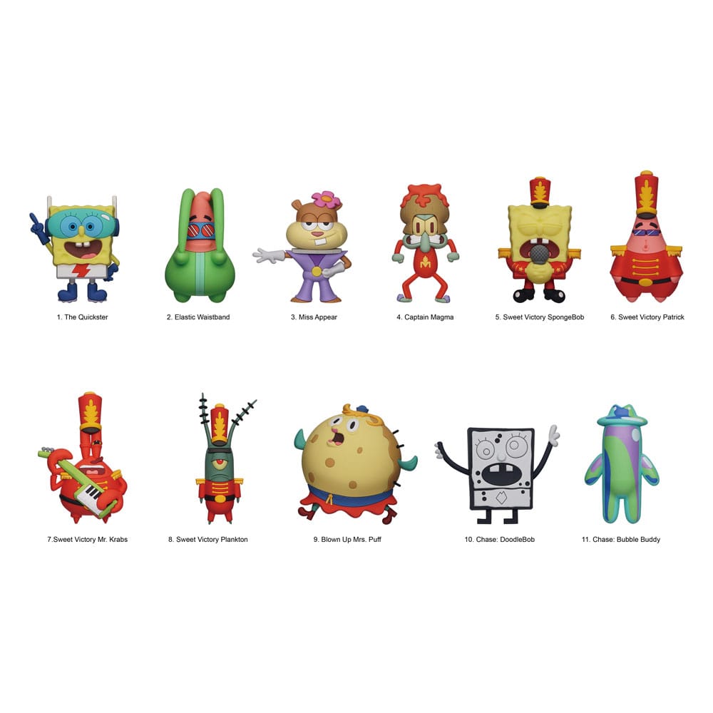 SpongeBob SquarePants 3D PVC Bag Clips Series 6 Display (24)