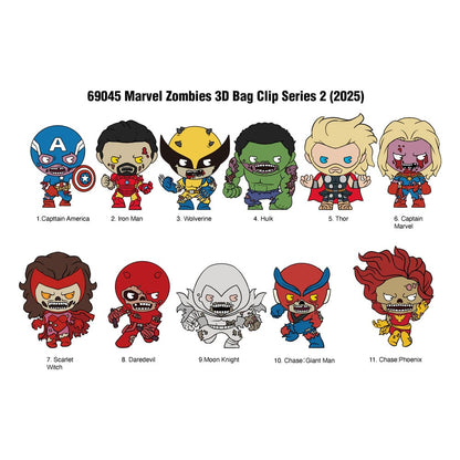 Marvel PVC Tasclips Serie 2 Zombies Display (24)