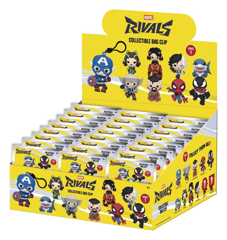 Marvel Rivals 3D Foam Bag Clips Serie 16 Display (24)
