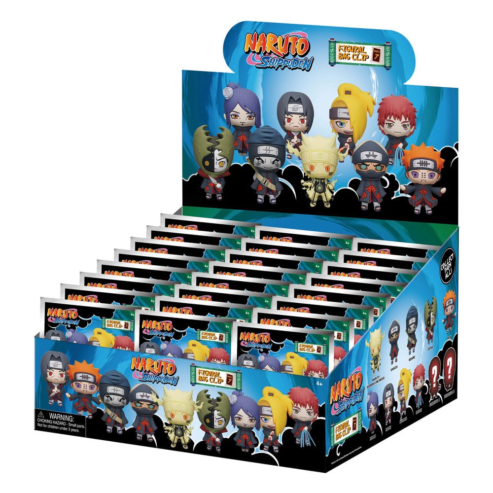 Naruto 3D Foam Bag Clips Serie 7 Display (24)