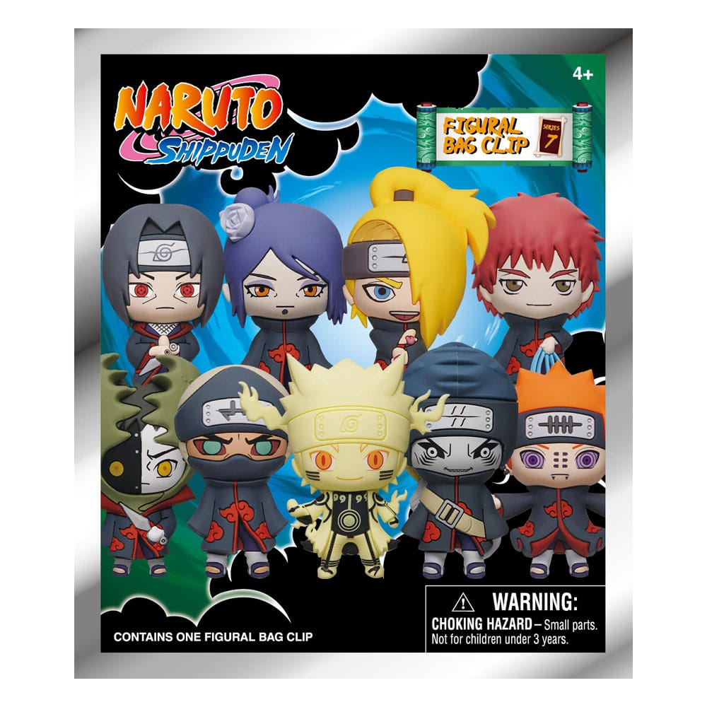 Naruto 3D Foam Bag Clips Serie 7 Display (24)