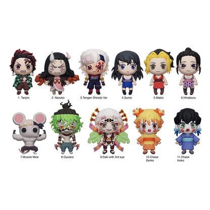 Demon Slayer: Kimetsu no Yaiba 3D PVC-tasclips Serie 6-display (24)