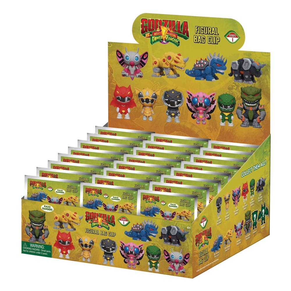 Godzilla vs. Power Rangers 3D PVC-tasclips Serie 1-display (24)