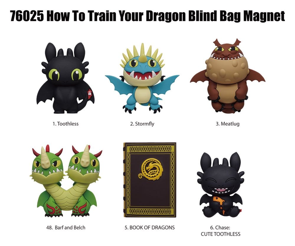 How to Train Your Dragon Magneten blindpakket Serie 1 Display (12)