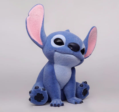 Stitch The Movie Figuur Bank Stitch The Movie (met speciale Flocking) 20 cm