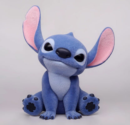 Stitch The Movie Figuur Bank Stitch The Movie (met speciale Flocking) 20 cm
