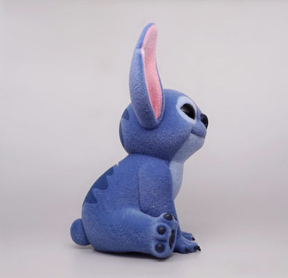 Stitch The Movie Figuur Bank Stitch The Movie (met speciale Flocking) 20 cm
