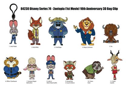Zootopia 3D Foam Tasclips Serie 73 Display (24)