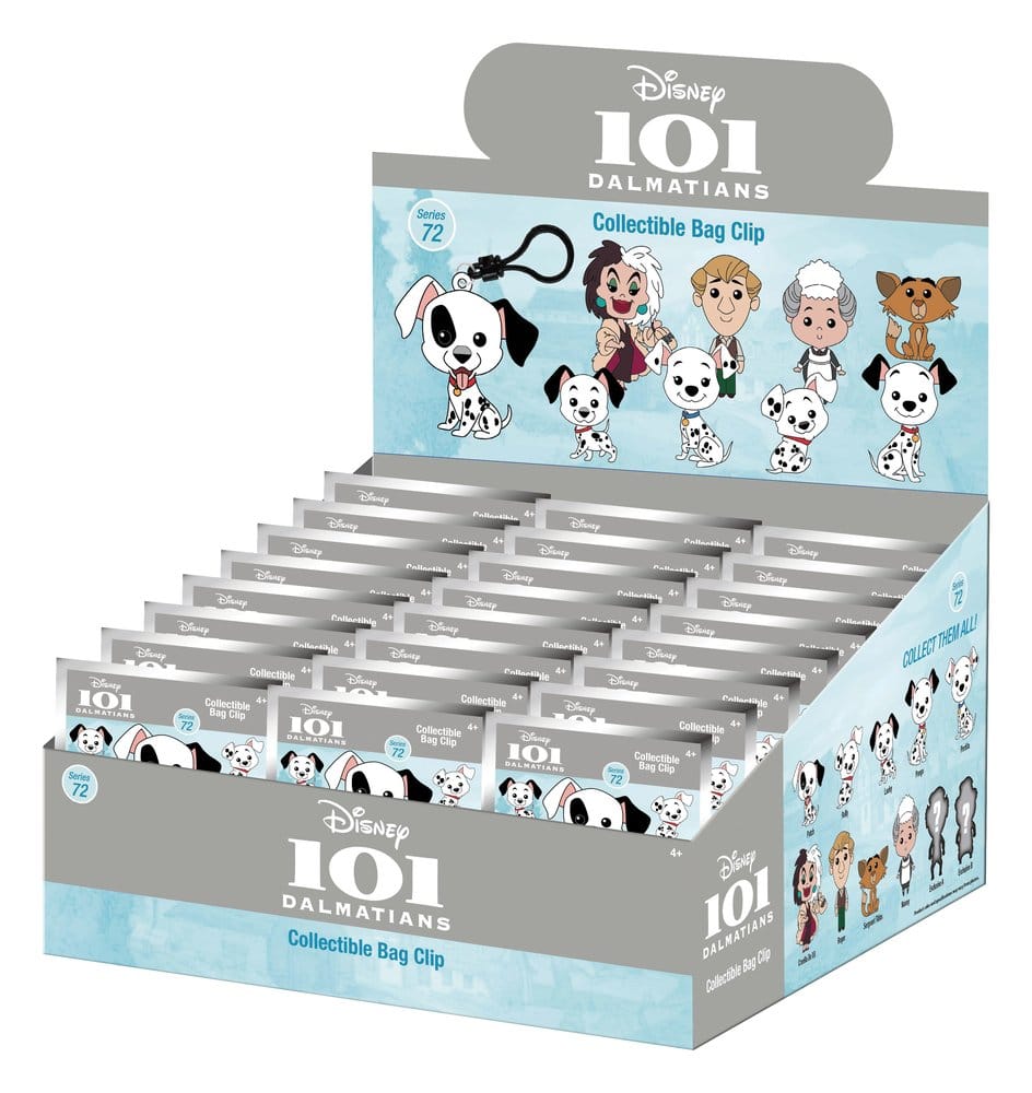 Honderd en één Dalmatiërs 3D Foam Bag Clips Serie 72 Display (24)