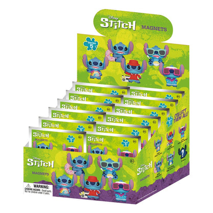 Lilo & Stitch 3D-magneten Stitch Series 5 Blind Pack-display (12)