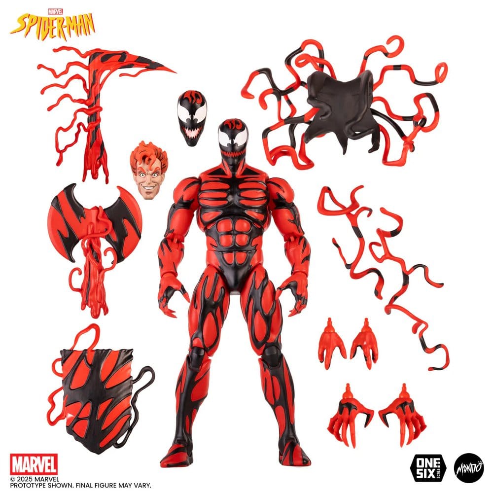 Spider-Man: The Animated Series Actiefiguur 1/6 Carnage Normale editie 30 cm